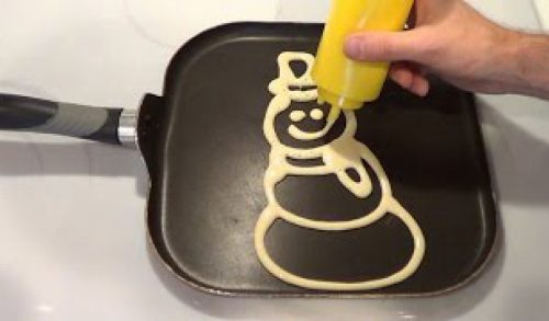 How to Make Christmas Pancakes (12 different pancake art patterns)