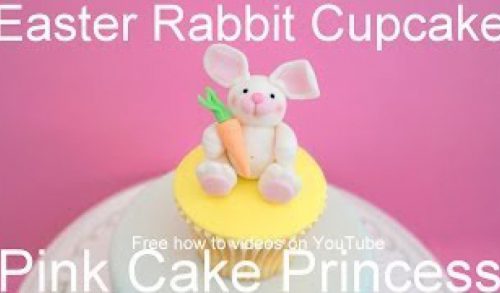 How to Make Easter Bunny Rabbit Cupcakes or Easter Cake Topper