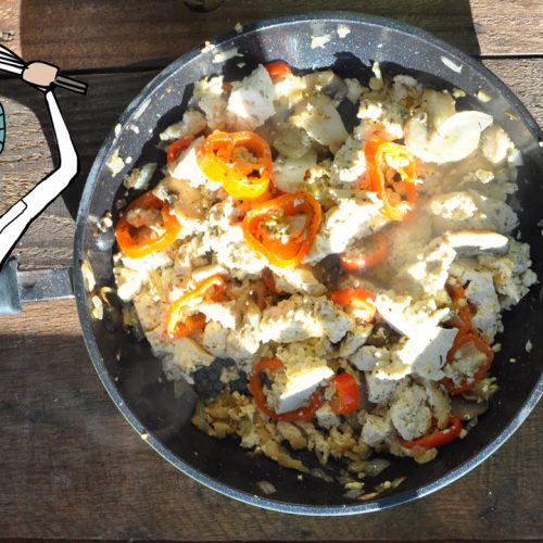 How To Make Vegan Tofu Scrambled Eggs | Easy Breakfast Recipe | The Vegetarian Baker