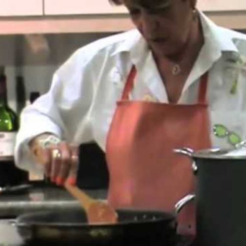 Joanne Fine cooks stuffed mushroom appetizer