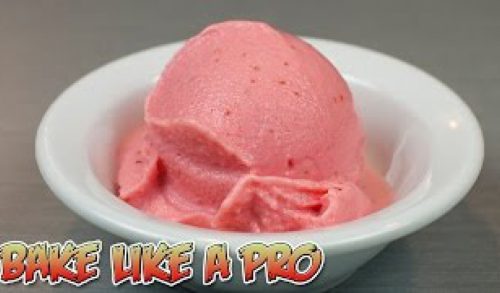LOW Fat Frozen Strawberry Yogurt Ice Cream Recipe