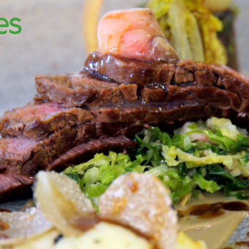 Michelin star chef Richard Phillips, creates scallops, beef and strawberry recipes