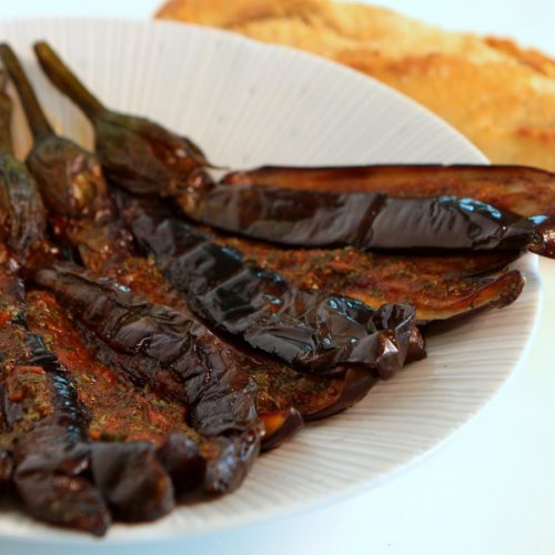Moroccan Eggplant Salad with Charmoula / سلطة الباذنجان  – CookingWithAlia – Episode 395