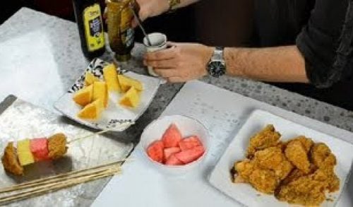 Oven Fried Chicken Skewers : Chicken Recipes