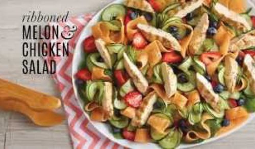 Recipe Demo: Ribboned Melon & Chicken Salad