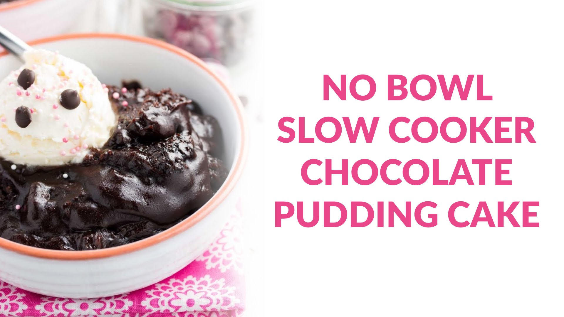 Slow Cooker Chocolate Pudding Cake Recipe Tutorial Recipe Flow