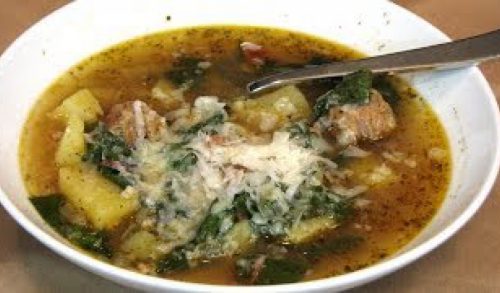 Slow Cooker Sausage, Potato and Swiss Chard Soup — Lynn’s Recipes
