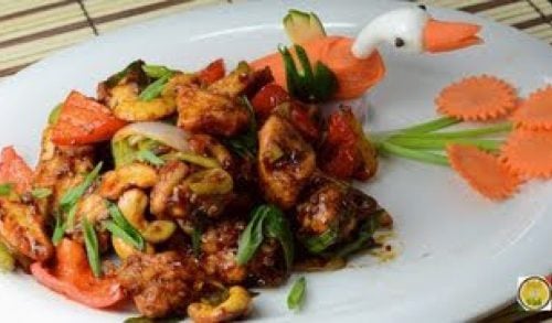 Spicy Cashew Chicken Stir Fry  – By Vahchef @ vahrehvah.com