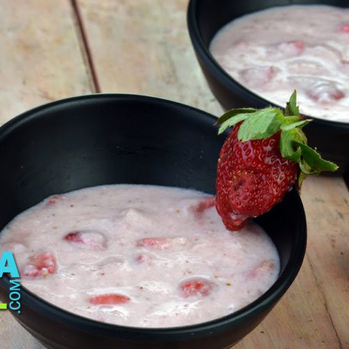 Strawberry Kheer/ How to make Strawberry Dessert Recipe by Tarla Dalal