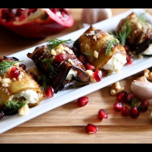 The Best Rolled Eggplant Salad Recipe – Armenian Cuisine – Heghineh