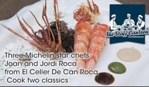 Three-Michelin star chefs Joan and Jordi Roca from El Celler De Can Roca  Cook two classics