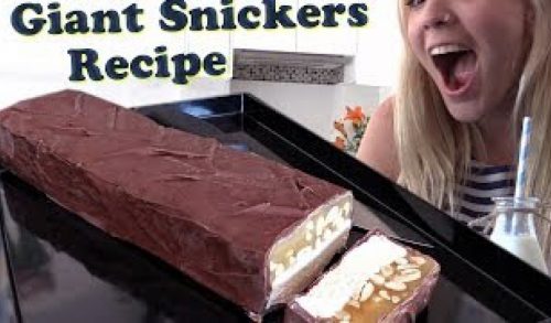 World’s Biggest Snickers Bar Recipe 5lbs HOW TO COOK THAT candy bar Ann Reardon