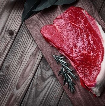 veal meat with spices