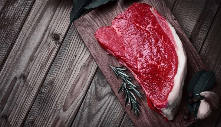 veal meat with spices