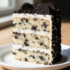 Oreo Cake Recipe — plated and ready to serve