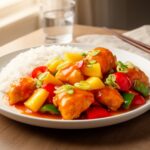 Sweet Sour Pineapple Chicken — plated and ready to serve