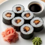 Teriyaki Chicken Sushi Roll Recipe — plated and ready to serve